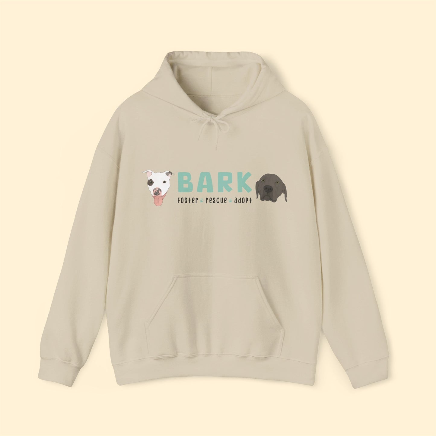 B.A.R.K. | FUNDRAISER | Hooded Sweatshirt - Detezi Designs-24624647893356229429