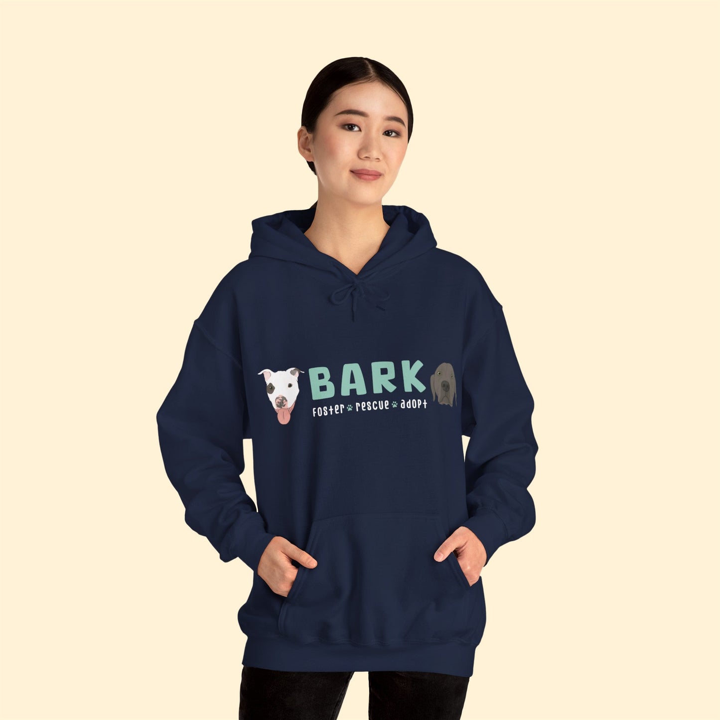 B.A.R.K. | FUNDRAISER | Hooded Sweatshirt - Detezi Designs-24624647893356229429