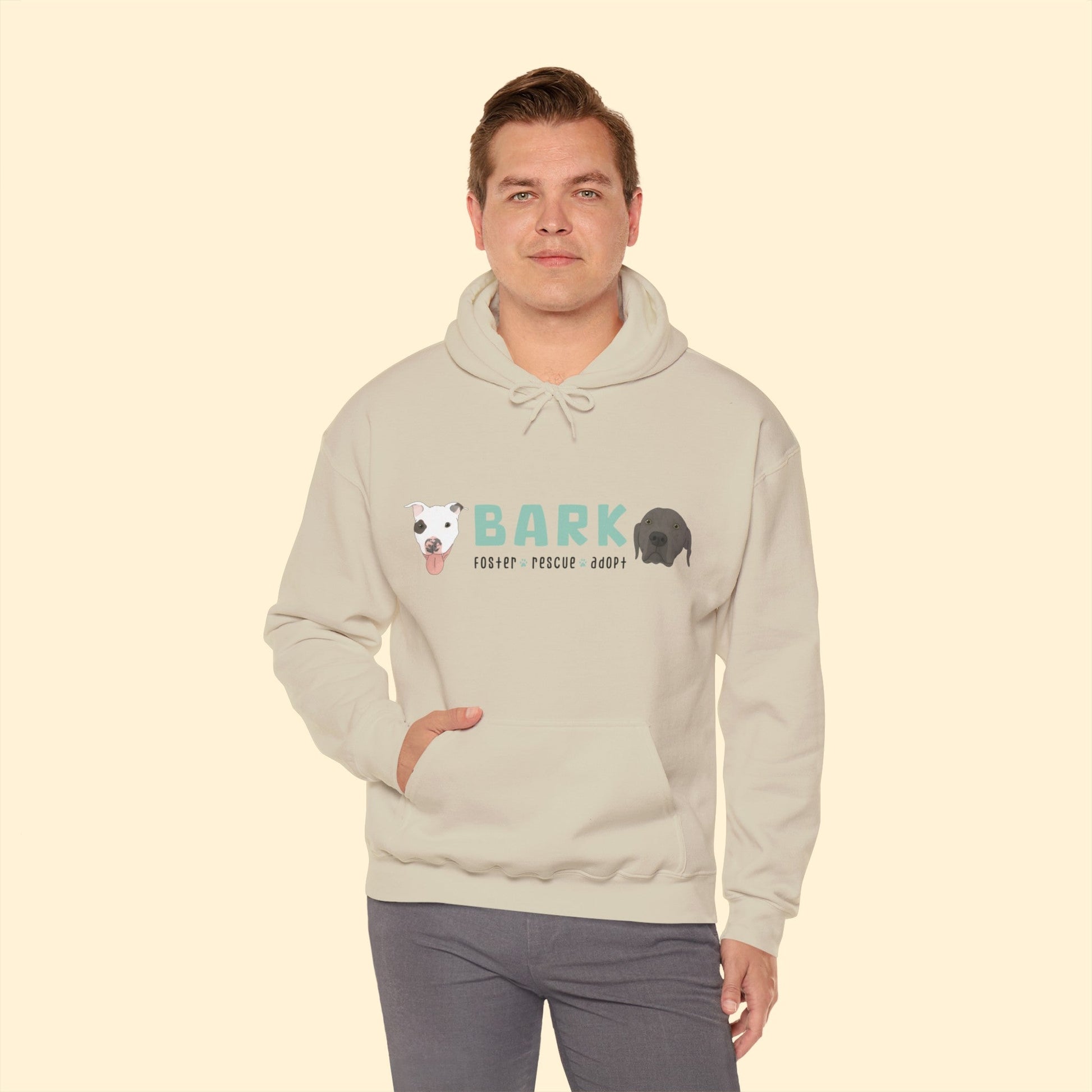 B.A.R.K. | FUNDRAISER | Hooded Sweatshirt - Detezi Designs-24624647893356229429