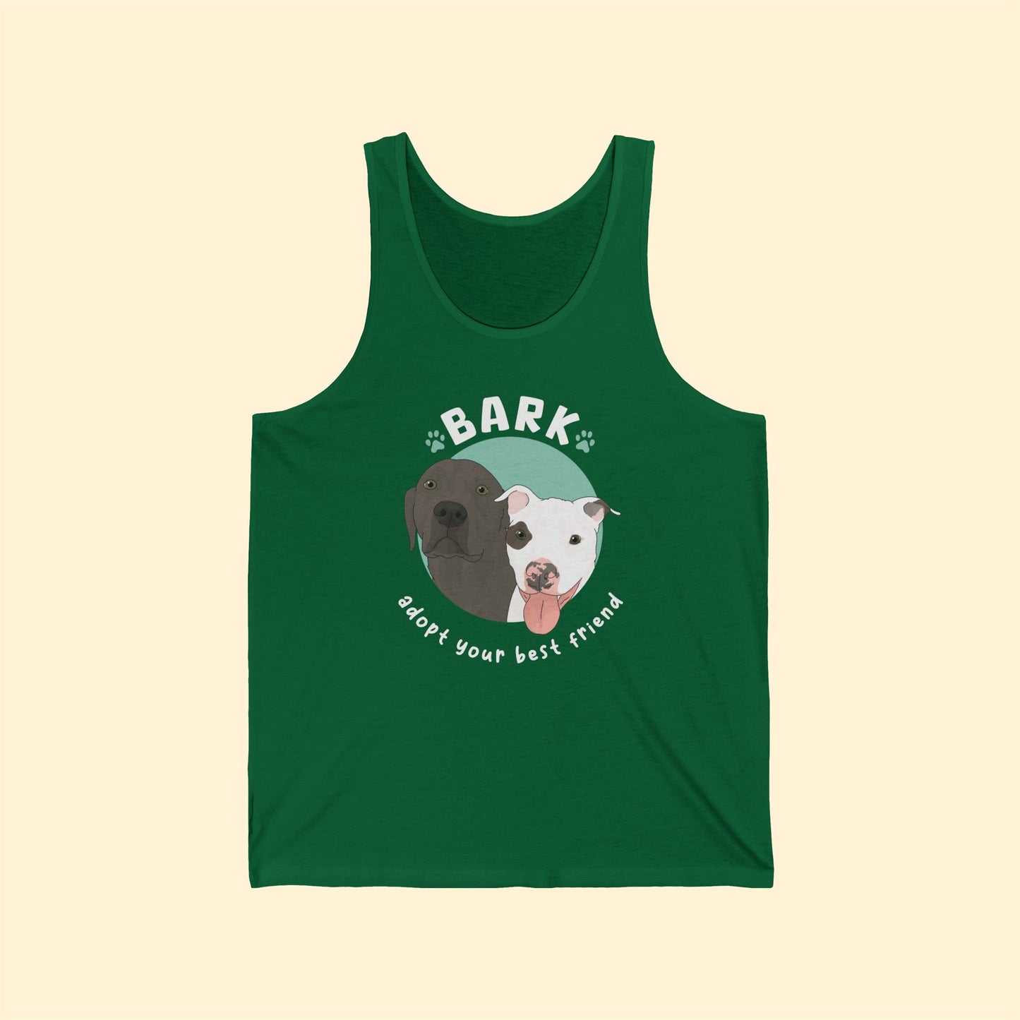 B.A.R.K. | FUNDRAISER | Unisex Jersey Tank - Detezi Designs-17635666453776621590