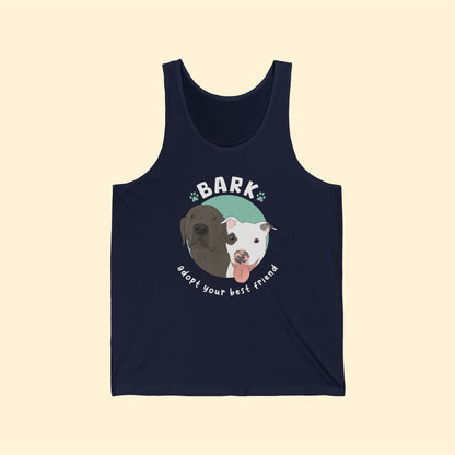 B.A.R.K. | FUNDRAISER | Unisex Jersey Tank - Detezi Designs-19985596524234103434