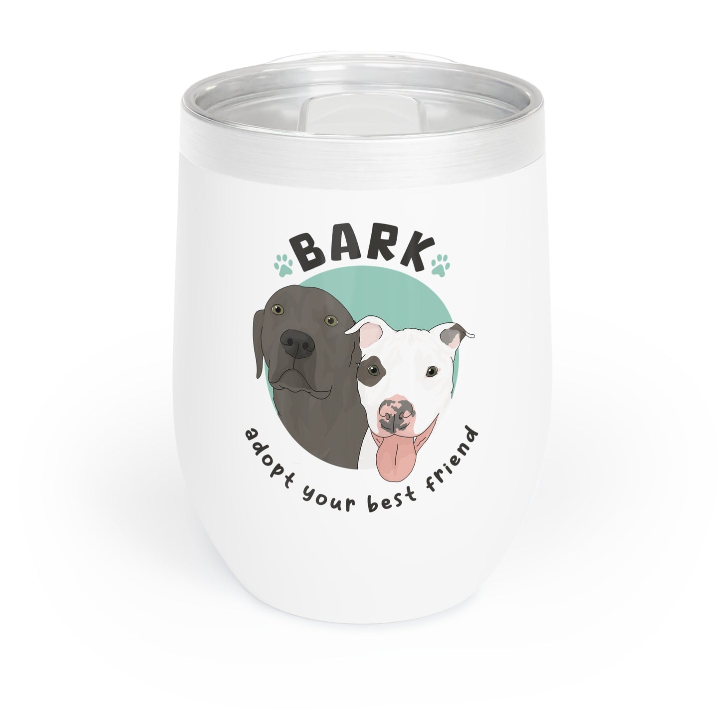 B.A.R.K. | FUNDRAISER | Wine Tumbler - Detezi Designs-15861505019515470744