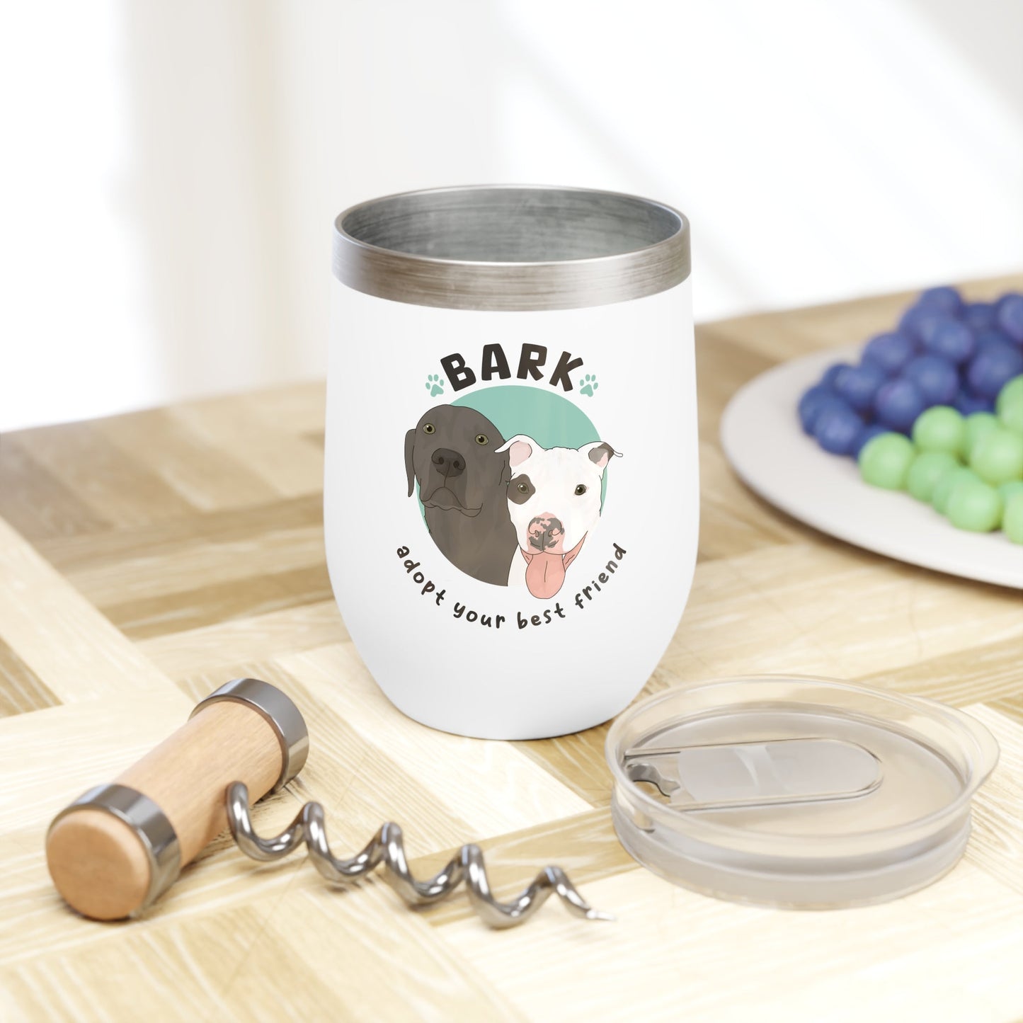 B.A.R.K. | FUNDRAISER | Wine Tumbler - Detezi Designs-15861505019515470744