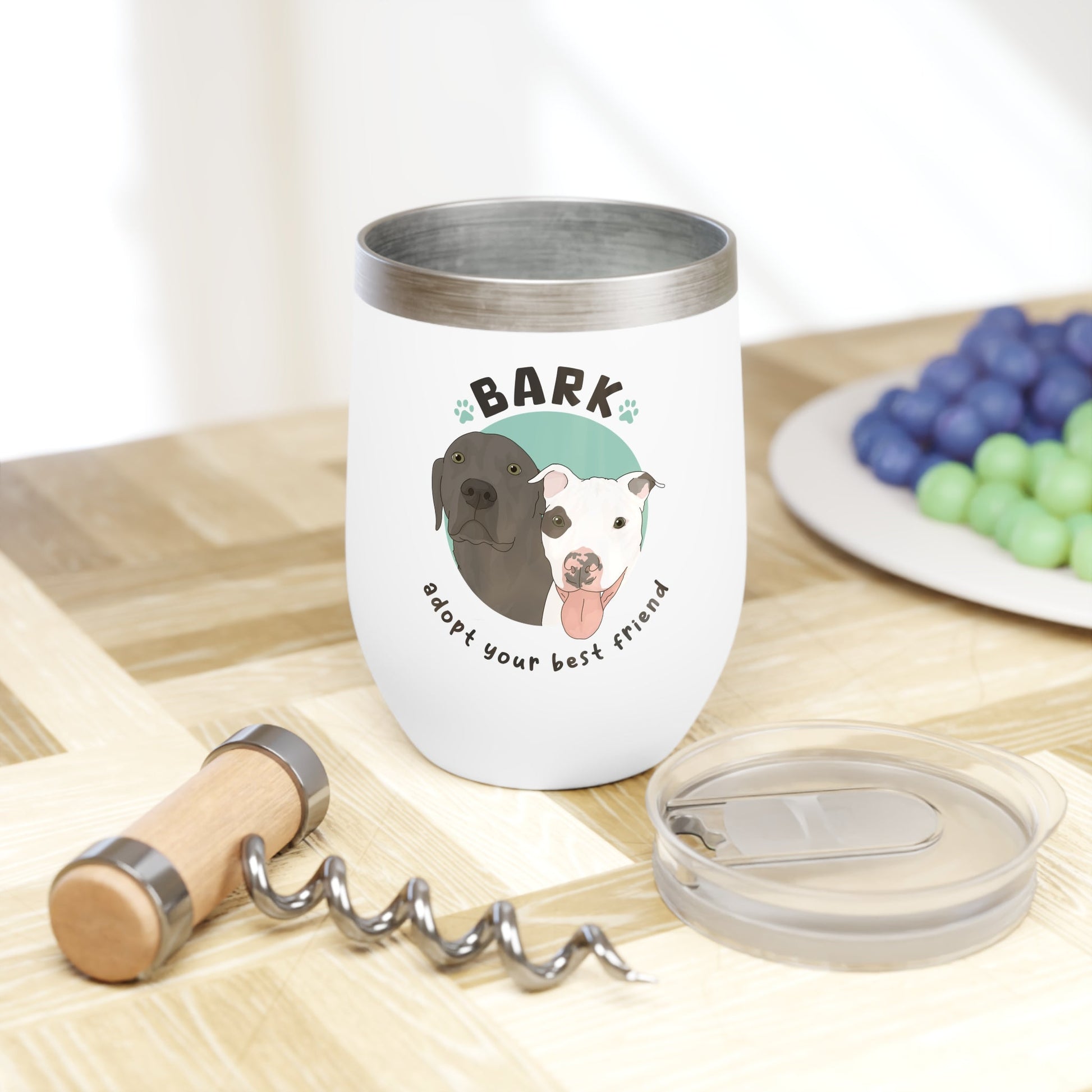 B.A.R.K. | FUNDRAISER | Wine Tumbler - Detezi Designs-15861505019515470744