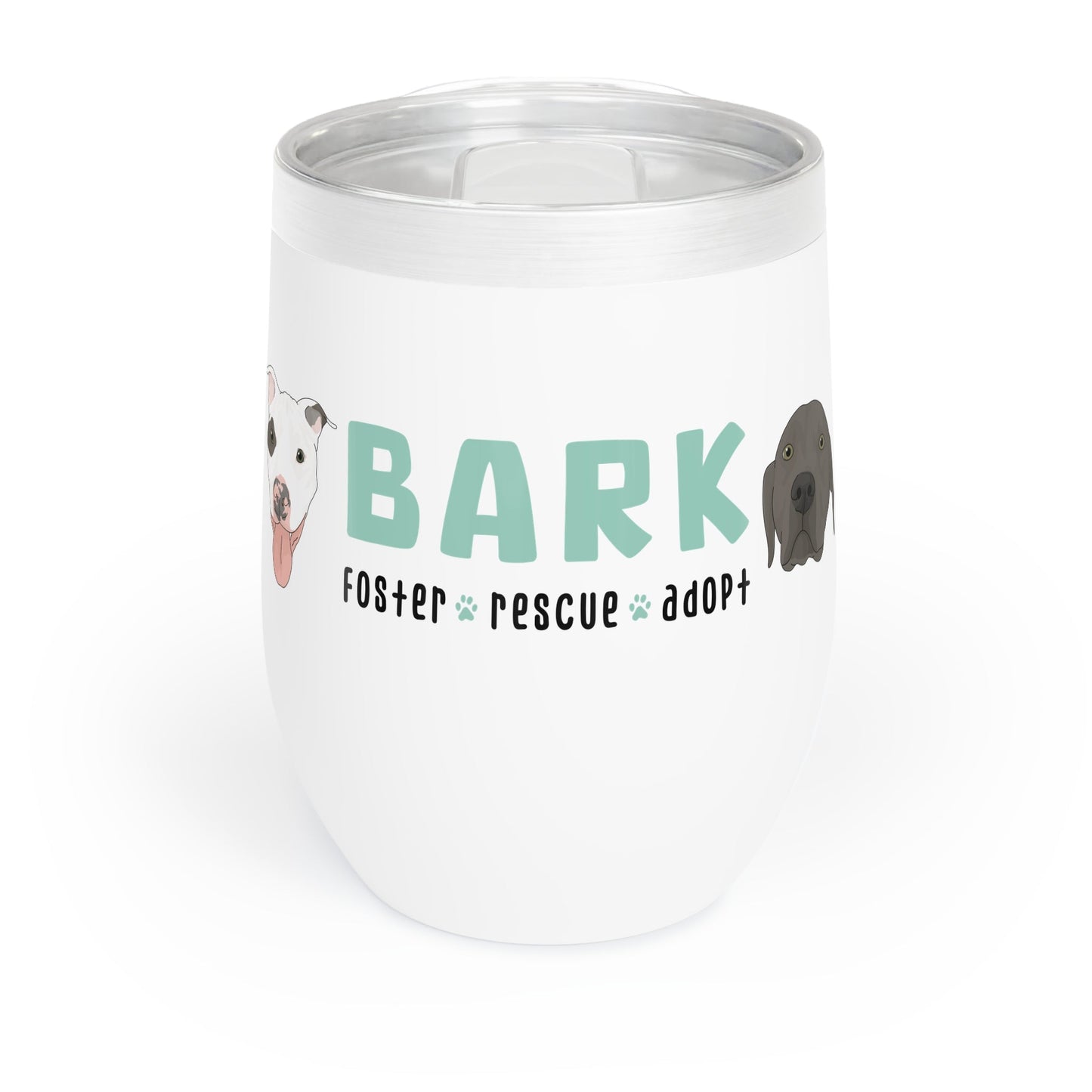 B.A.R.K. | FUNDRAISER | Wine Tumbler - Detezi Designs-25770061880275756191