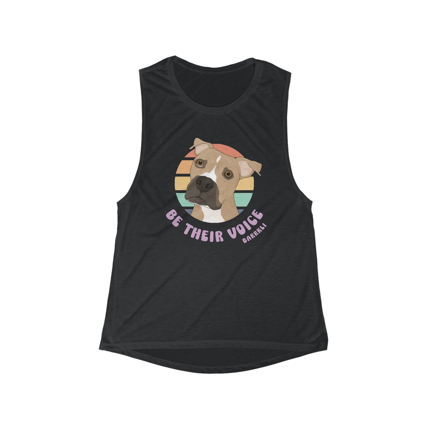 BARRKLI | FUNDRAISER | Women's Flowy Scoop Muscle Tank - Detezi Designs - 16216030582646216987