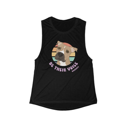 BARRKLI | FUNDRAISER | Women's Flowy Scoop Muscle Tank - Detezi Designs - 47701480461435246988