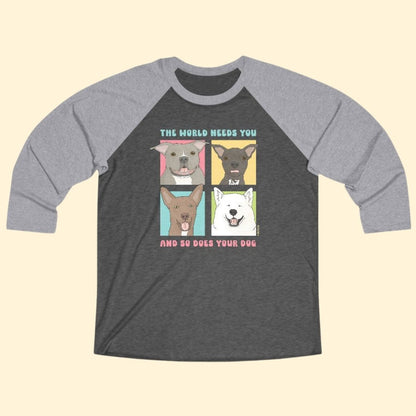 Baseball Tee | 3/4 Sleeve Unisex | FUNDRAISER | Maybel's Legacy | The World Needs You - Detezi Designs-23298290669904298011