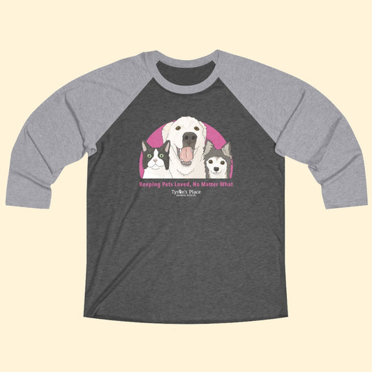 Baseball Tee | 3/4 Sleeve Unisex | FUNDRAISER | Tyson's Place - Detezi Designs-47086218603014463135