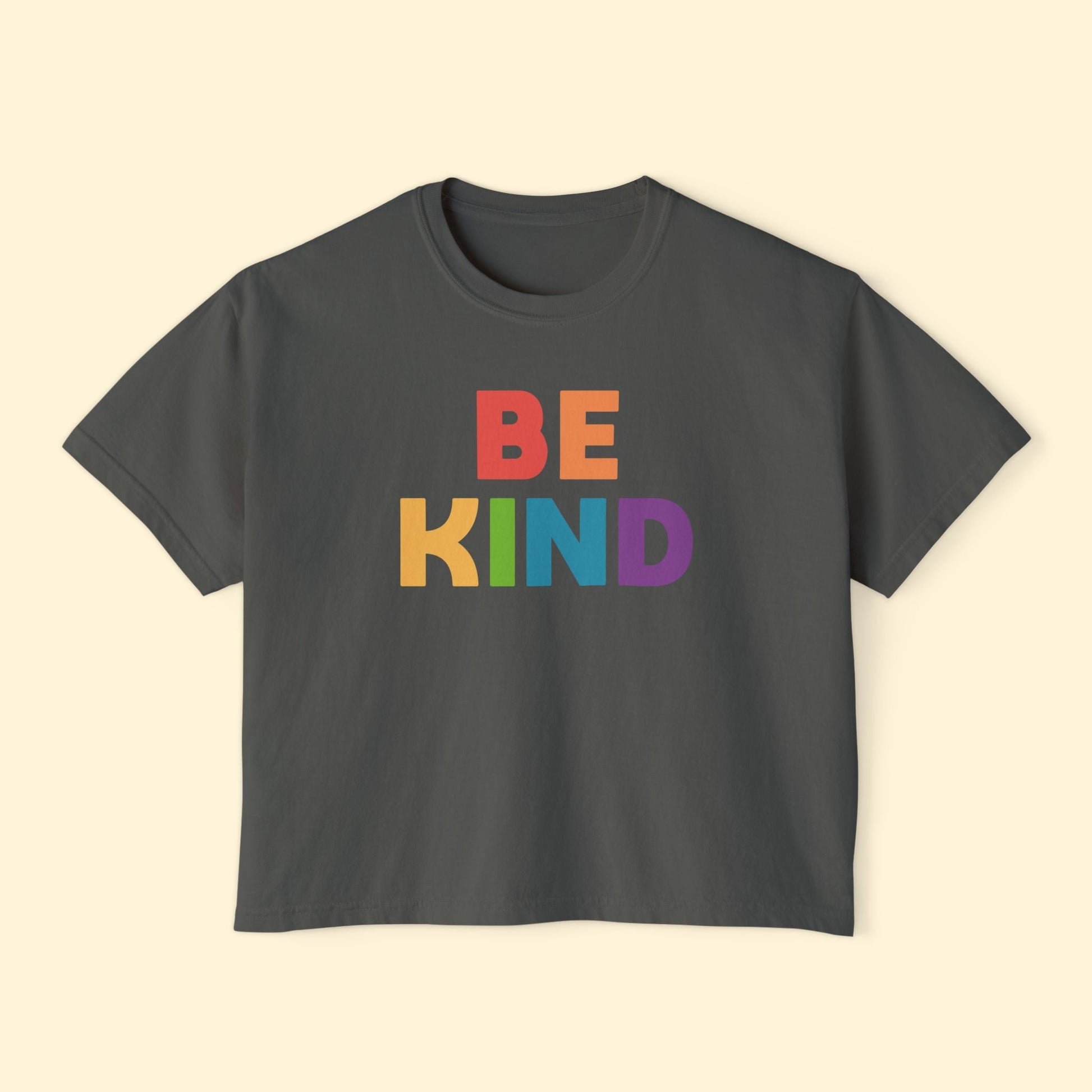 Be Kind | Comfort Colors Boxy Tee - Detezi Designs - 16121947198560241247