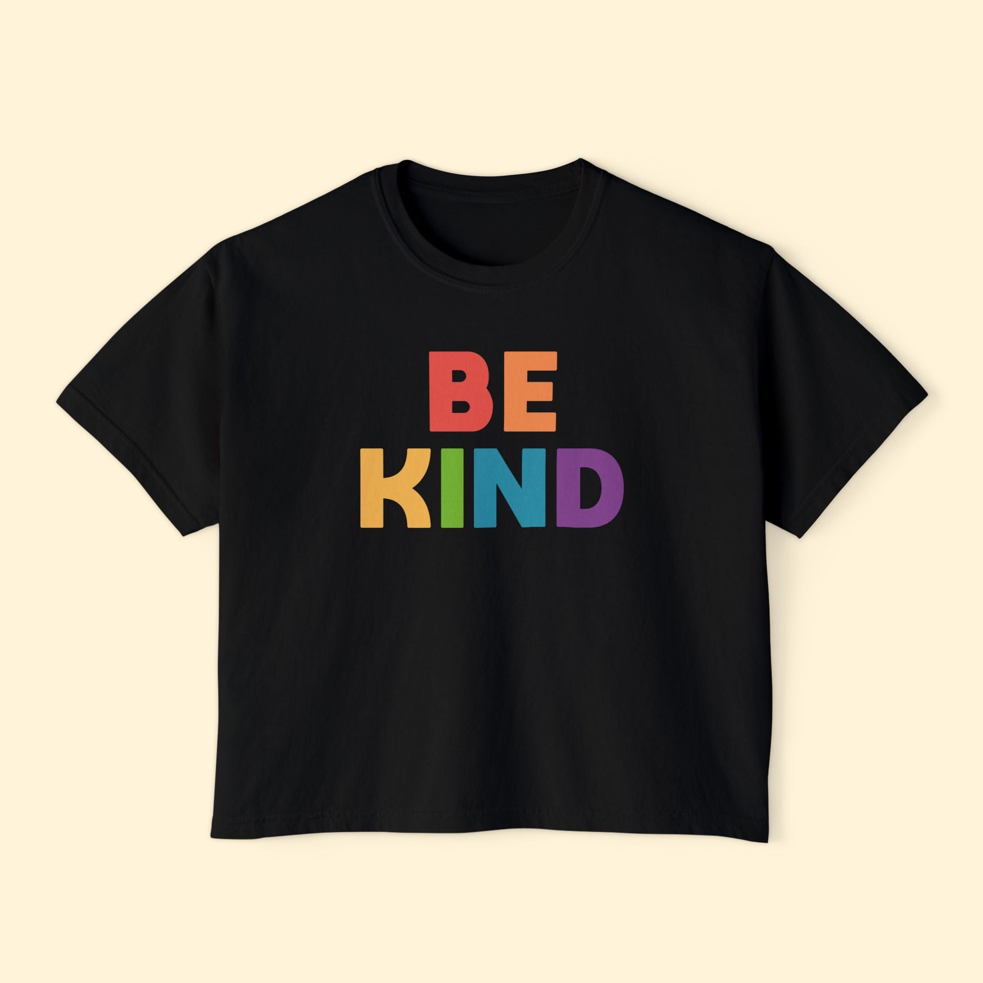 Be Kind | Comfort Colors Boxy Tee - Detezi Designs - 59454603512333326374