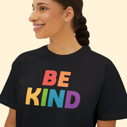 Be Kind | Comfort Colors Boxy Tee - Detezi Designs - 59454603512333326374