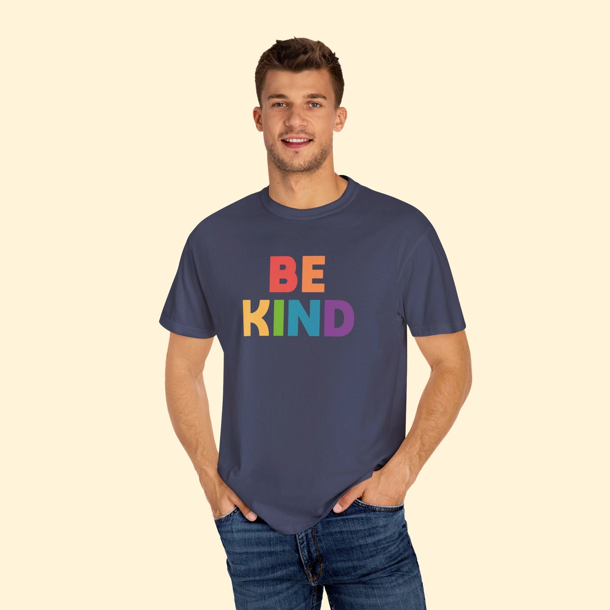 Be Kind | Comfort Colors Unisex T-shirt - Detezi Designs - 30329494414836307492