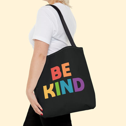 Be Kind Rainbow | Tote Bag - Detezi Designs - 43497094569546269157