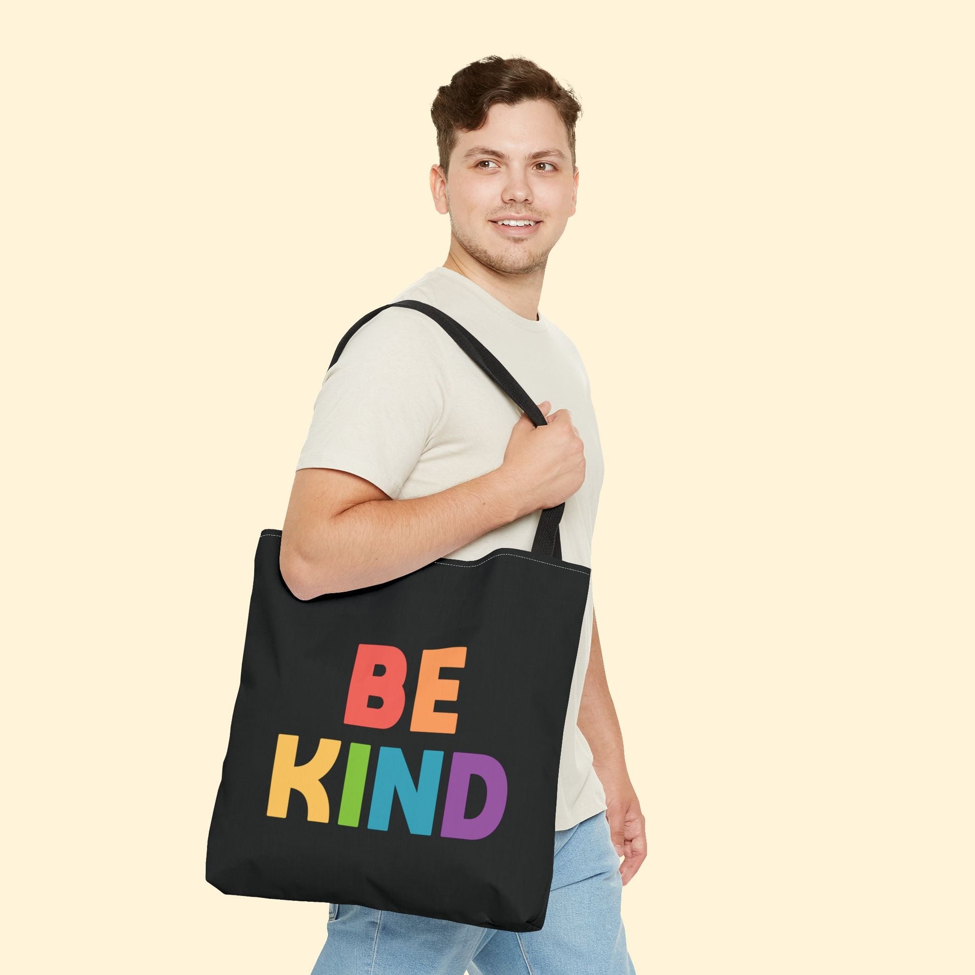 Be Kind Rainbow | Tote Bag - Detezi Designs - 43497094569546269157