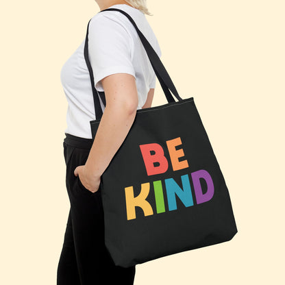 Be Kind Rainbow | Tote Bag - Detezi Designs - 43497094569546269157