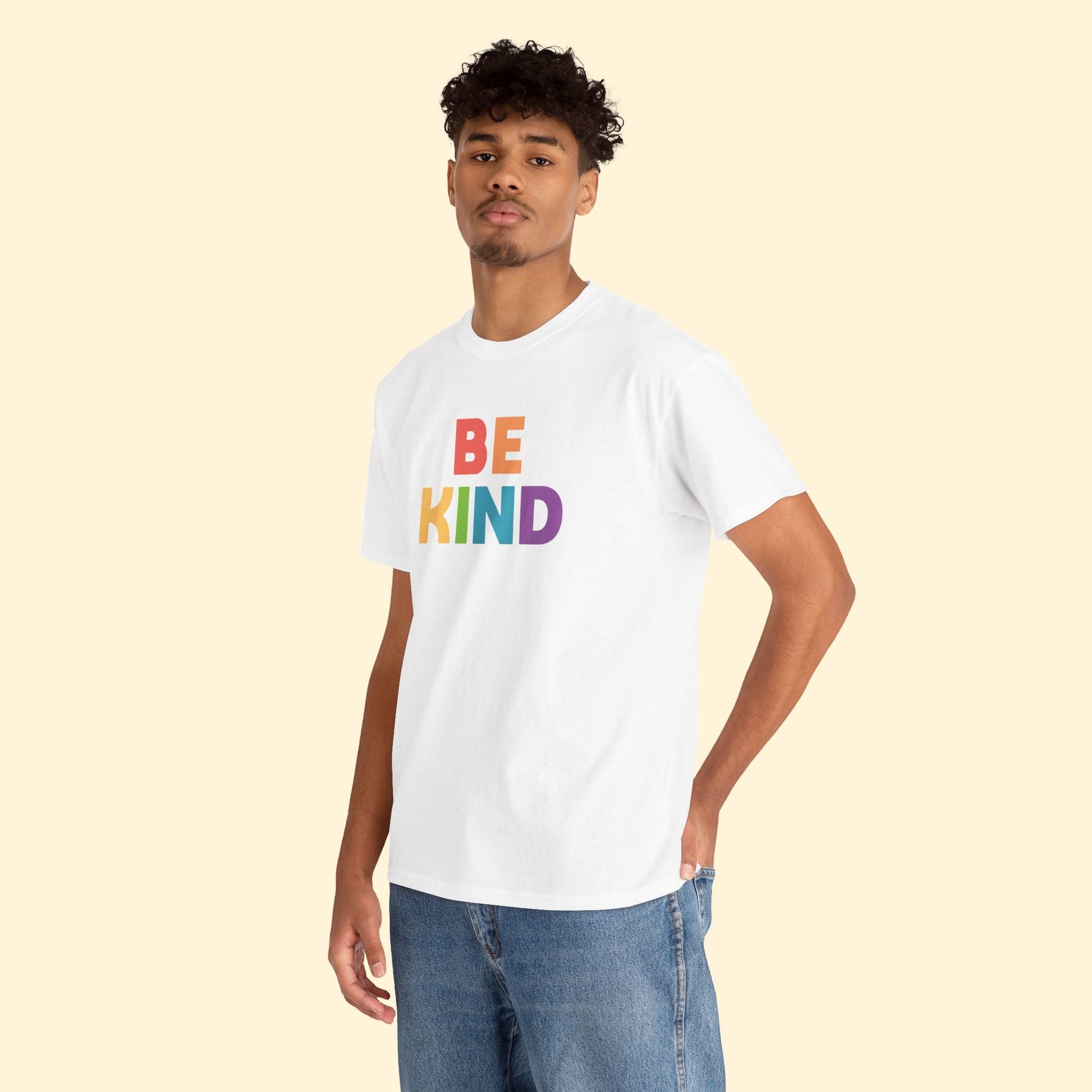 Be Kind Rainbow | Unisex Tee - Detezi Designs - 30030140245538999187