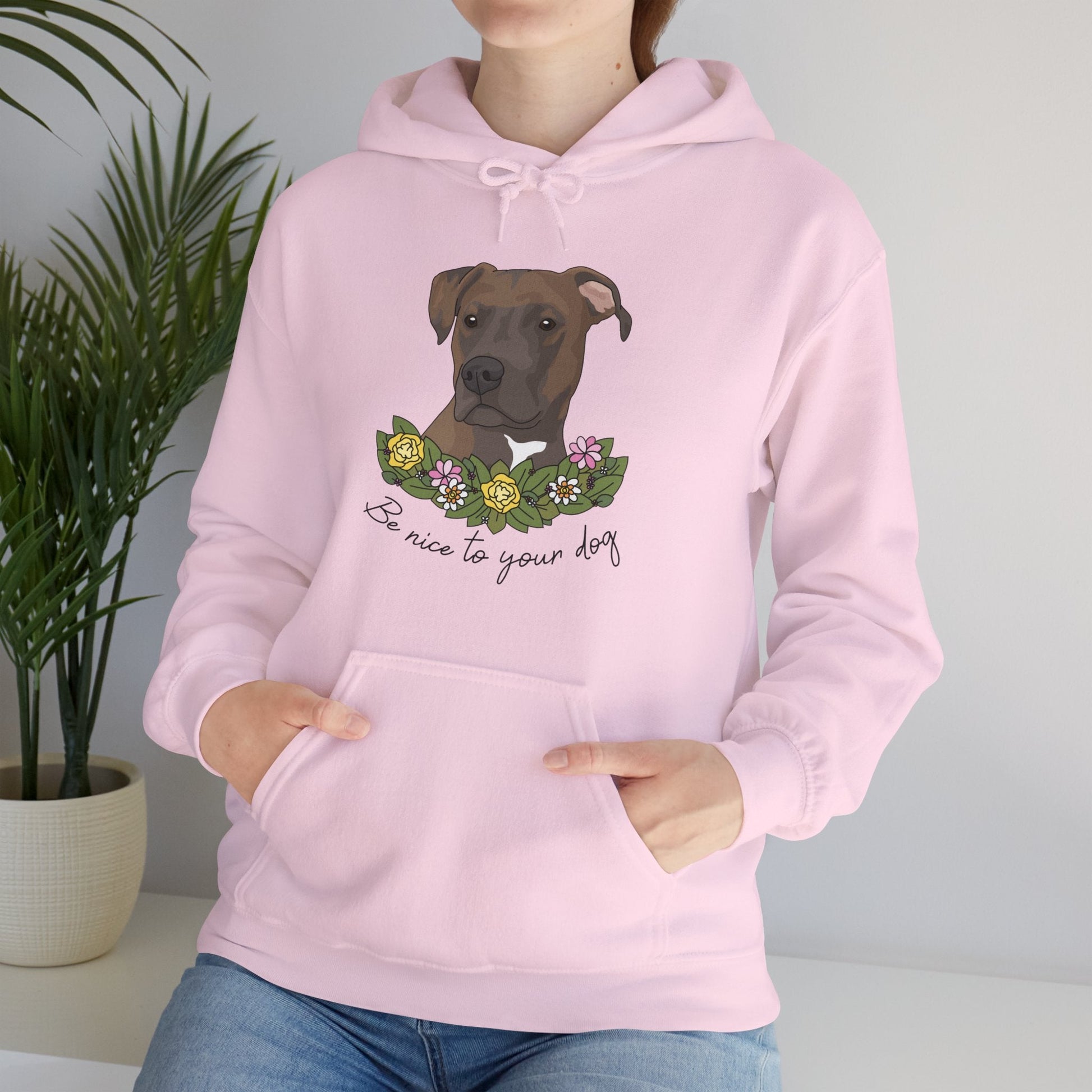 Be Nice to Your Dog | Hooded Sweatshirt - Detezi Designs-30494619499293658809