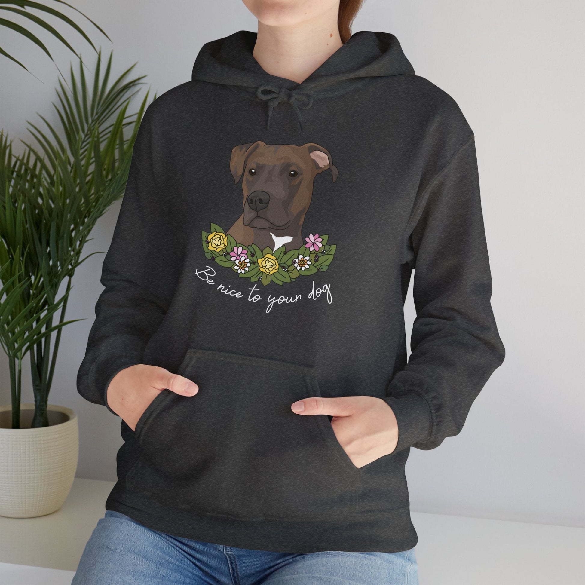 Be Nice to Your Dog | Hooded Sweatshirt - Detezi Designs-30494619499293658809