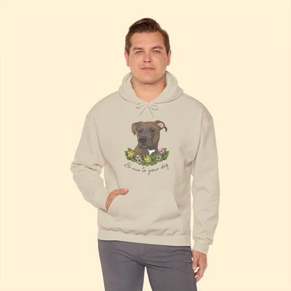 Be Nice to Your Dog | Hooded Sweatshirt - Detezi Designs-30494619499293658809