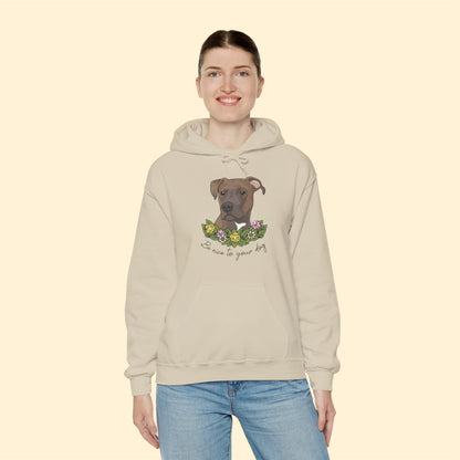 Be Nice to Your Dog | Hooded Sweatshirt - Detezi Designs-30494619499293658809