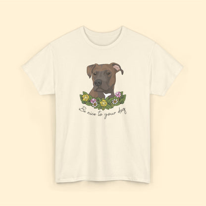 Be Nice to Your Dog | T-shirt - Detezi Designs-17744823411608380505