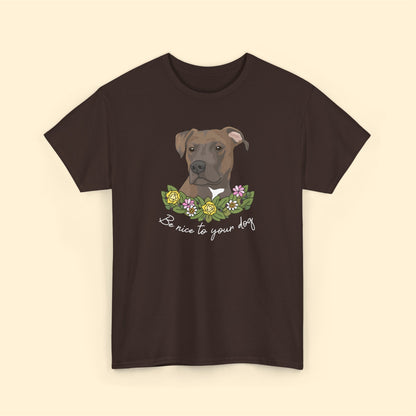 Be Nice to Your Dog | T-shirt - Detezi Designs-36848386269484230491