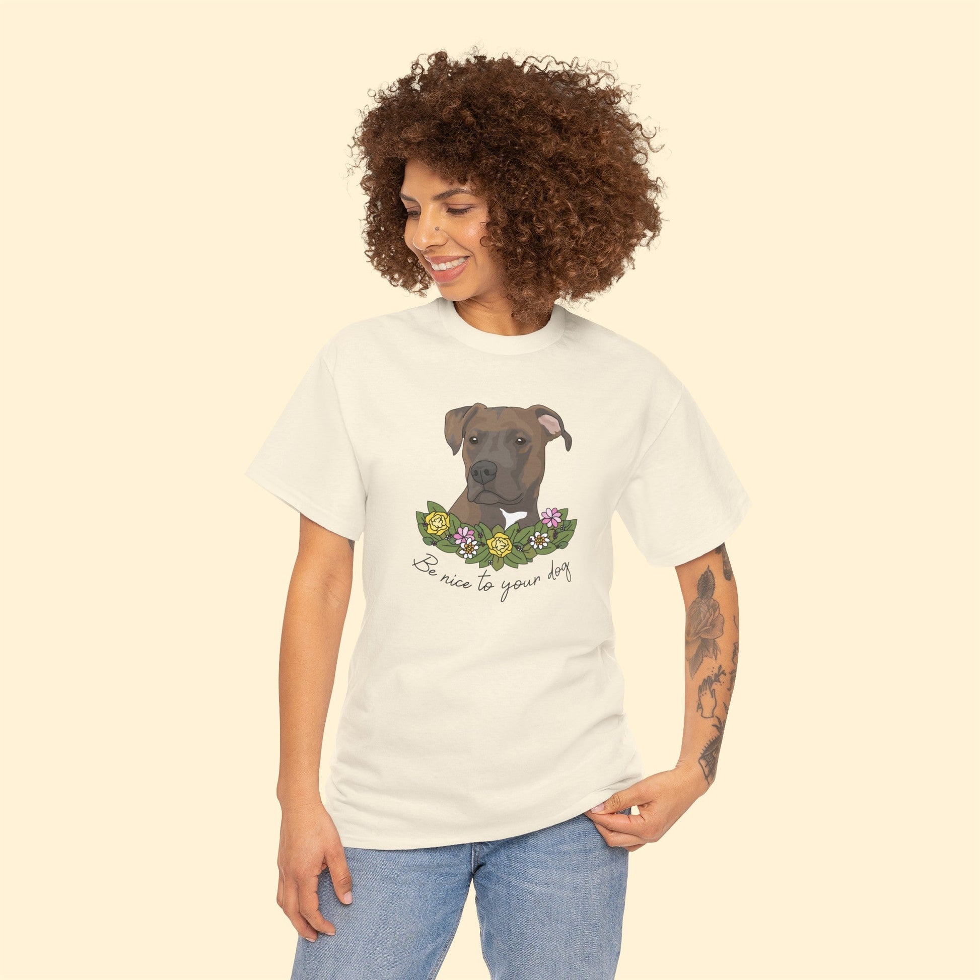 Be Nice to Your Dog | T-shirt - Detezi Designs-69861543300021084124