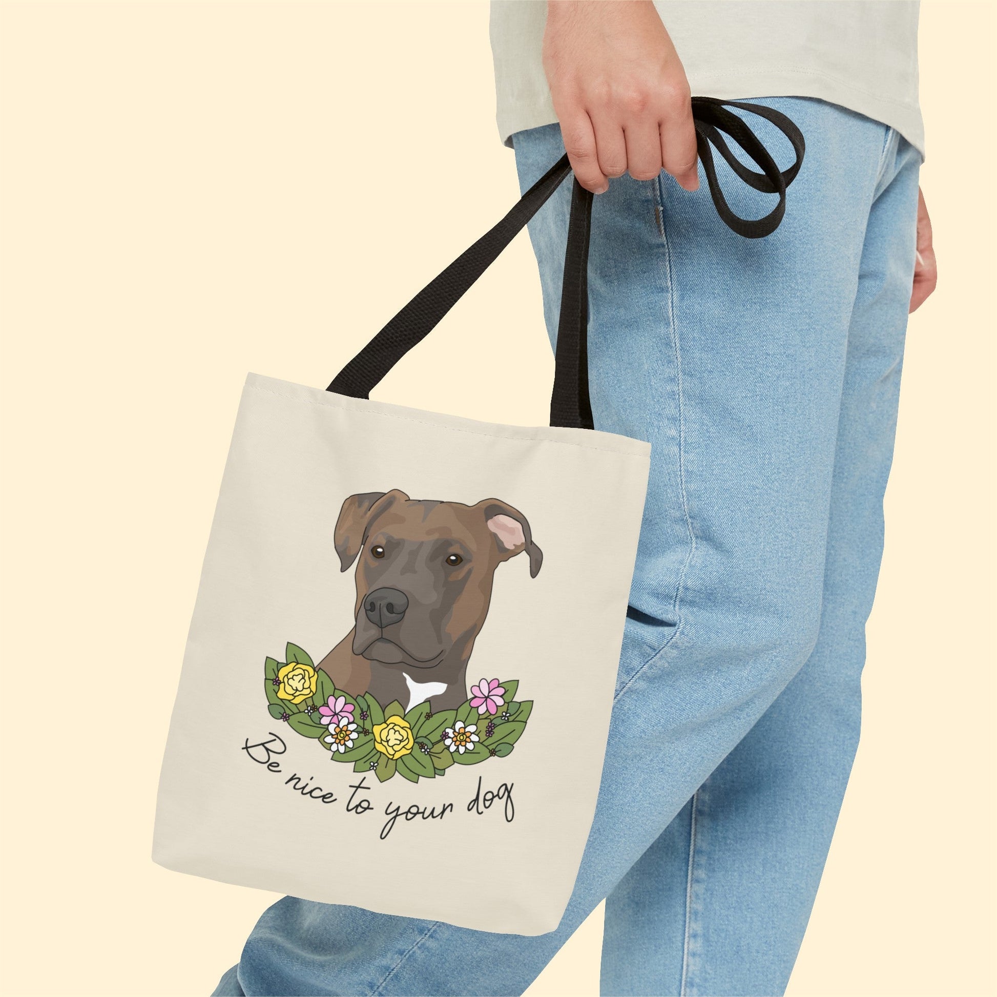 Be Nice to Your Dog | Tote Bag - Detezi Designs-22545442583715044681