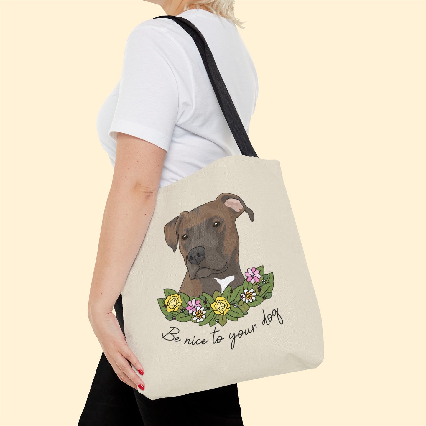 Be Nice to Your Dog | Tote Bag - Detezi Designs-22545442583715044681