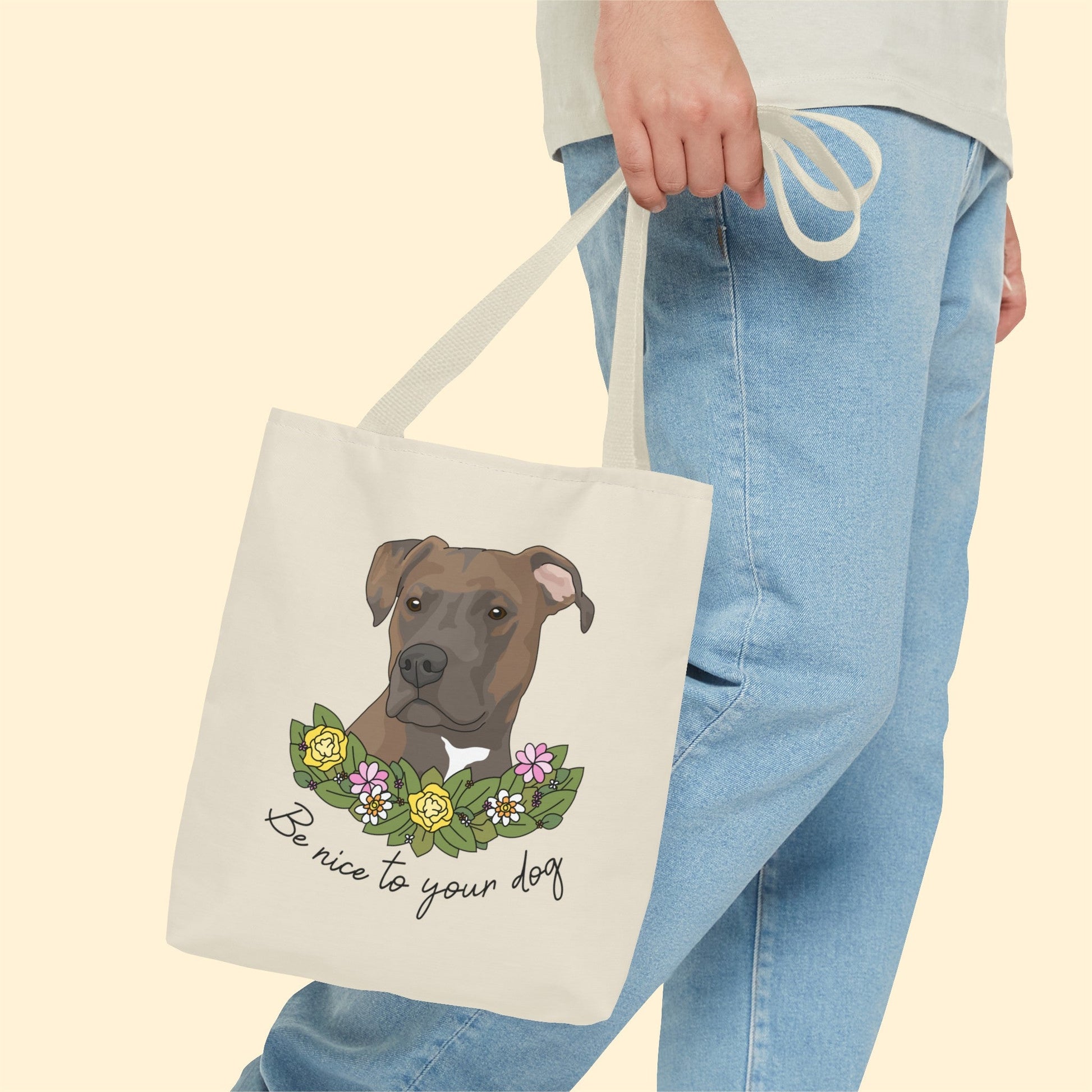 Be Nice to Your Dog | Tote Bag - Detezi Designs-22545442583715044681