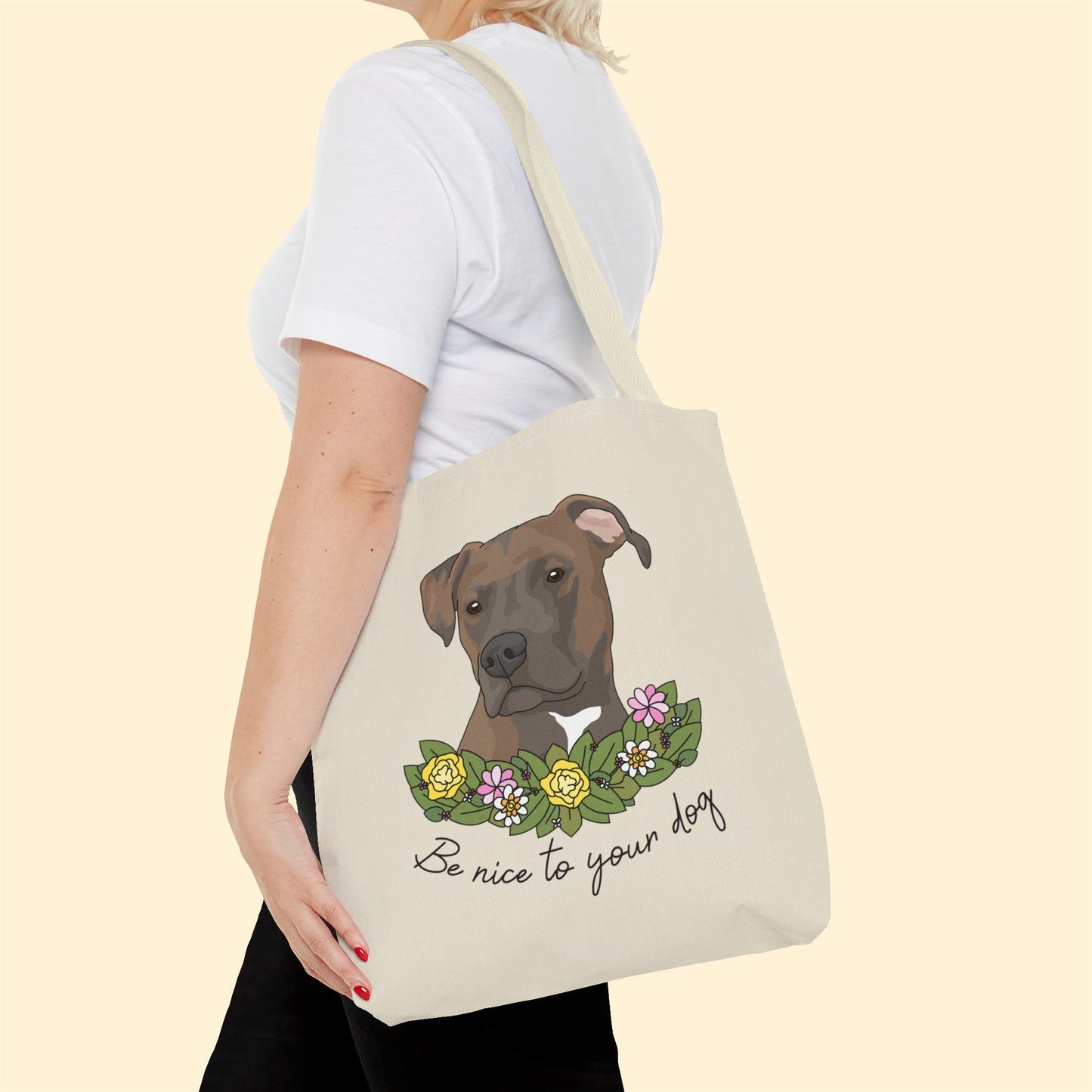 Be Nice to Your Dog | Tote Bag - Detezi Designs-22545442583715044681