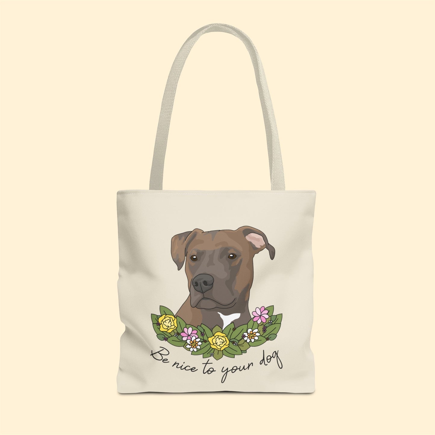 Be Nice to Your Dog | Tote Bag - Detezi Designs-42508447364161532553