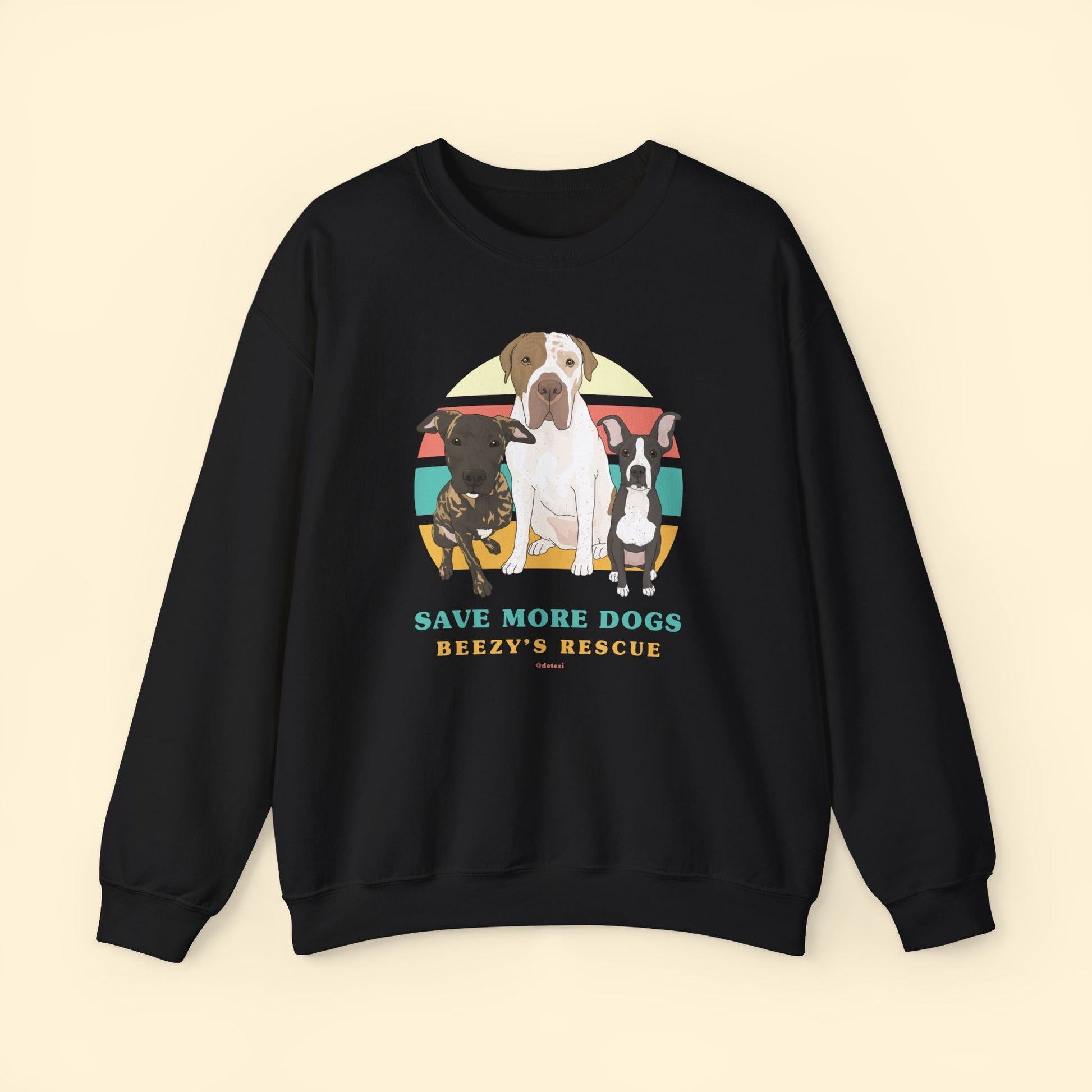 Beezy's Rescue | FUNDRAISER | Crewneck Sweatshirt - Detezi Designs - 11484405668172546755