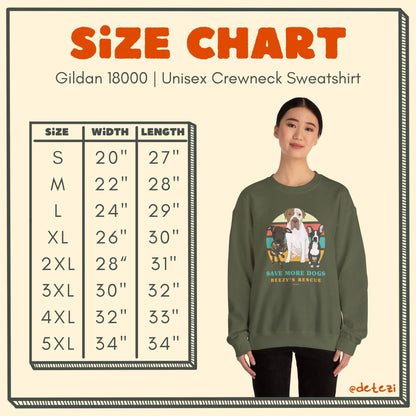 Beezy's Rescue | FUNDRAISER | Crewneck Sweatshirt - Detezi Designs - 13338235412182285597