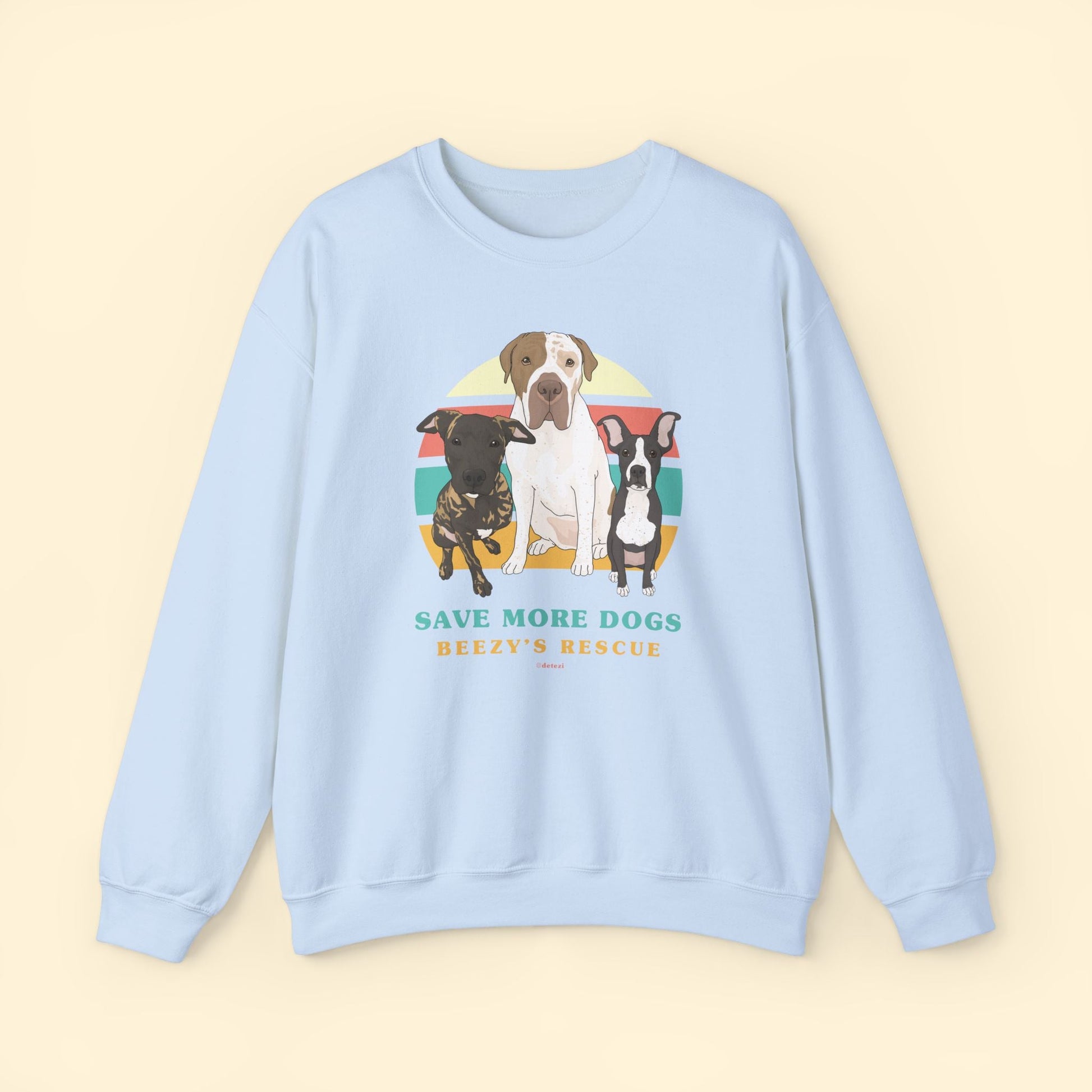 Beezy's Rescue | FUNDRAISER | Crewneck Sweatshirt - Detezi Designs - 13338235412182285597
