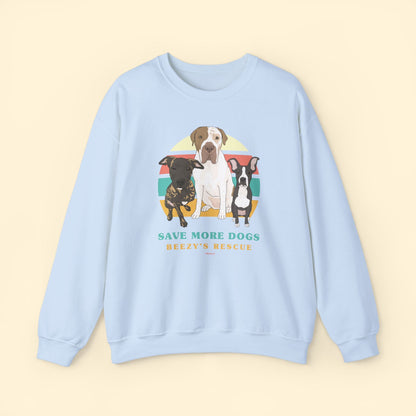 Beezy's Rescue | FUNDRAISER | Crewneck Sweatshirt - Detezi Designs - 13338235412182285597