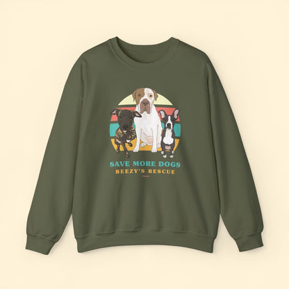 Beezy's Rescue | FUNDRAISER | Crewneck Sweatshirt - Detezi Designs - 14089405108162150849