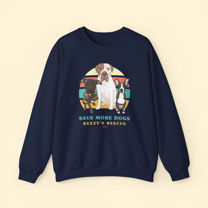 Beezy's Rescue | FUNDRAISER | Crewneck Sweatshirt - Detezi Designs - 20815413307851718198