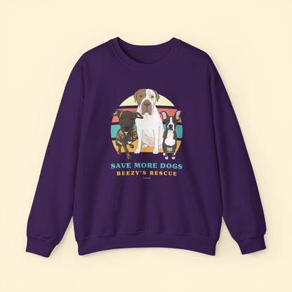 Beezy's Rescue | FUNDRAISER | Crewneck Sweatshirt - Detezi Designs - 33063389966456269465