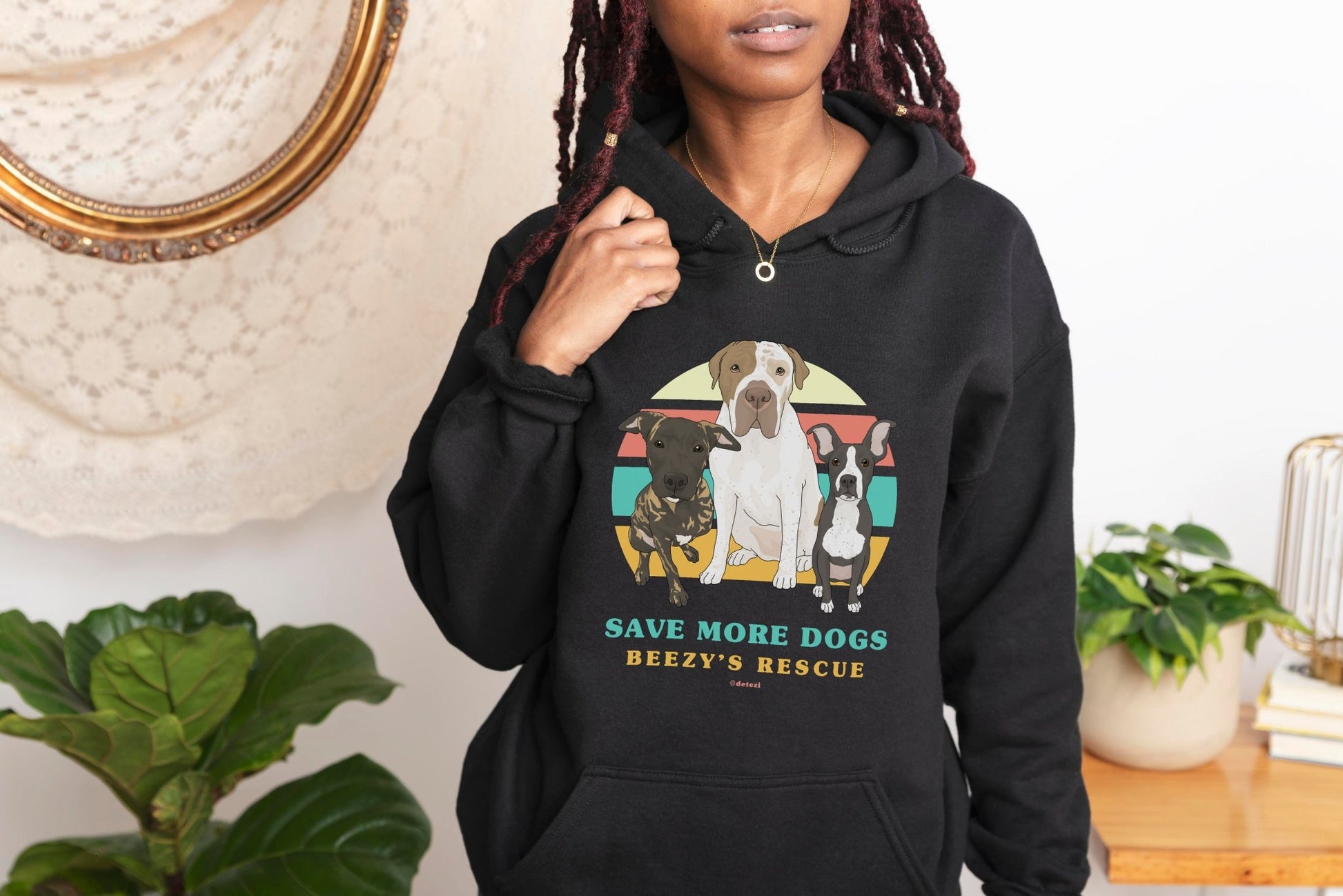 Beezy's Rescue | FUNDRAISER | Hooded Sweatshirt - Detezi Designs - 13491847068630956059