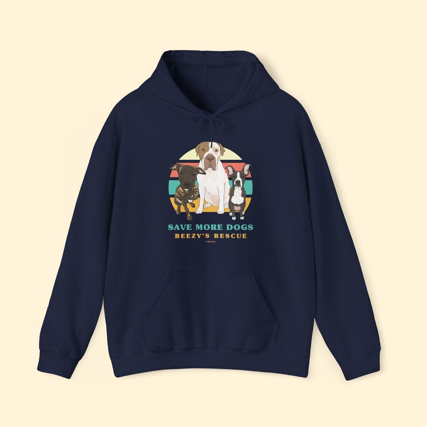 Beezy's Rescue | FUNDRAISER | Hooded Sweatshirt - Detezi Designs - 13491847068630956059
