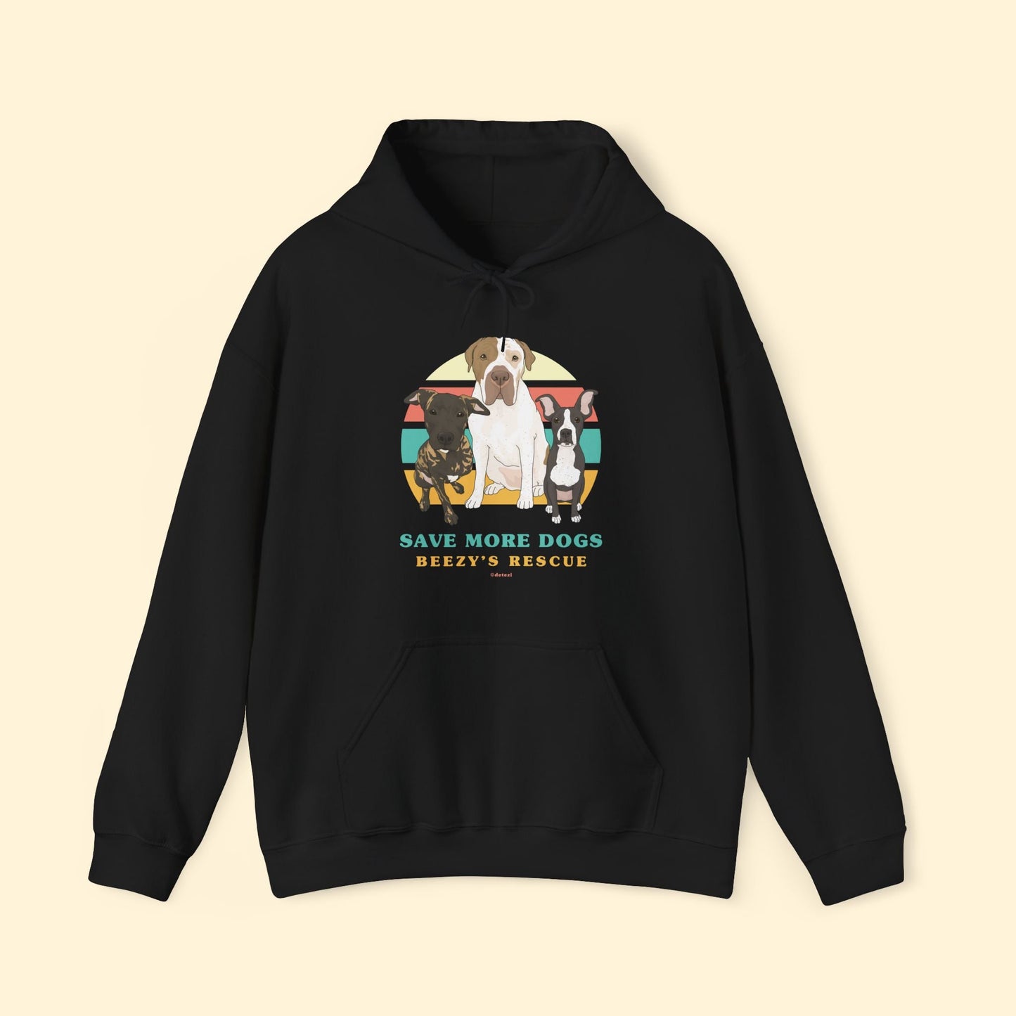 Beezy's Rescue | FUNDRAISER | Hooded Sweatshirt - Detezi Designs - 14180330597655268897