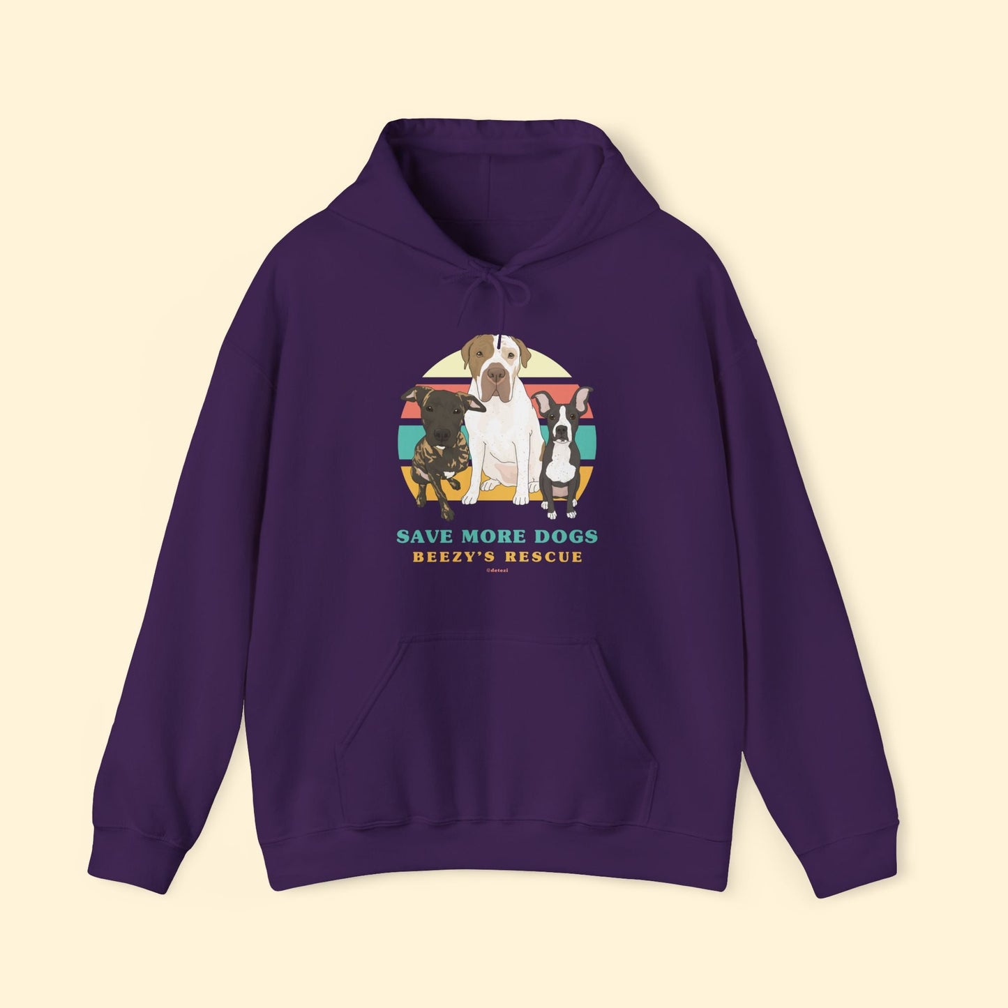 Beezy's Rescue | FUNDRAISER | Hooded Sweatshirt - Detezi Designs - 23822340949651652356