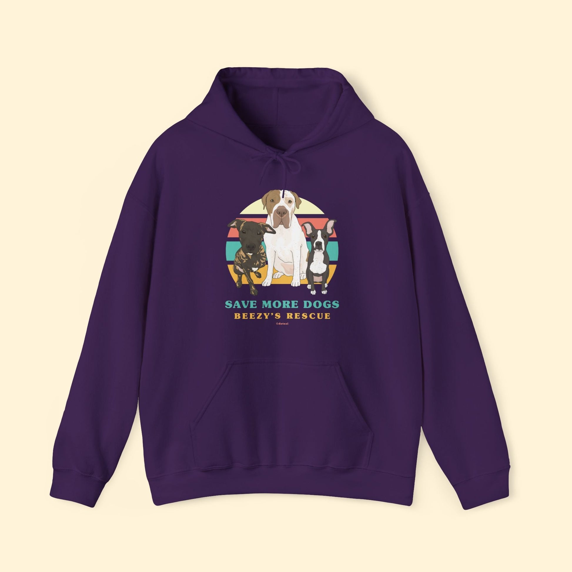 Beezy's Rescue | FUNDRAISER | Hooded Sweatshirt - Detezi Designs - 23822340949651652356