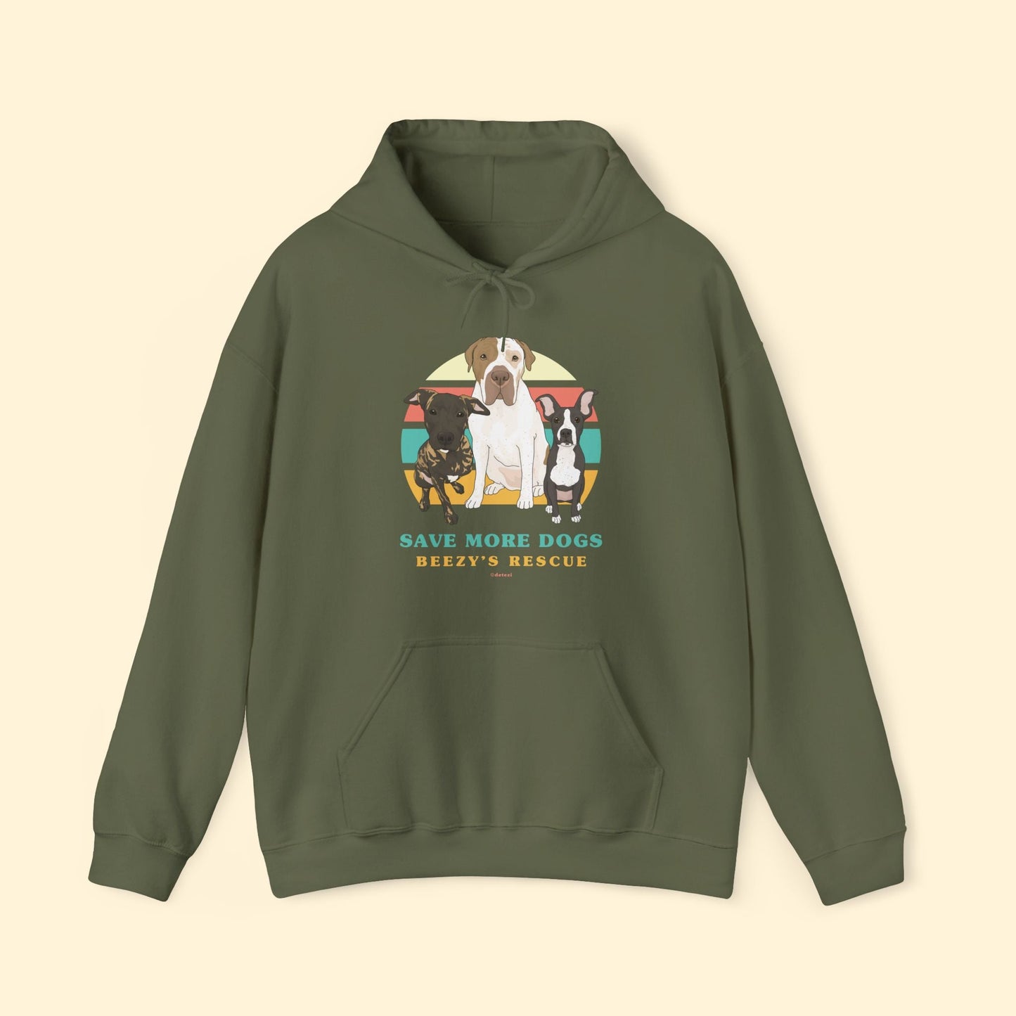 Beezy's Rescue | FUNDRAISER | Hooded Sweatshirt - Detezi Designs - 25591654919115455878