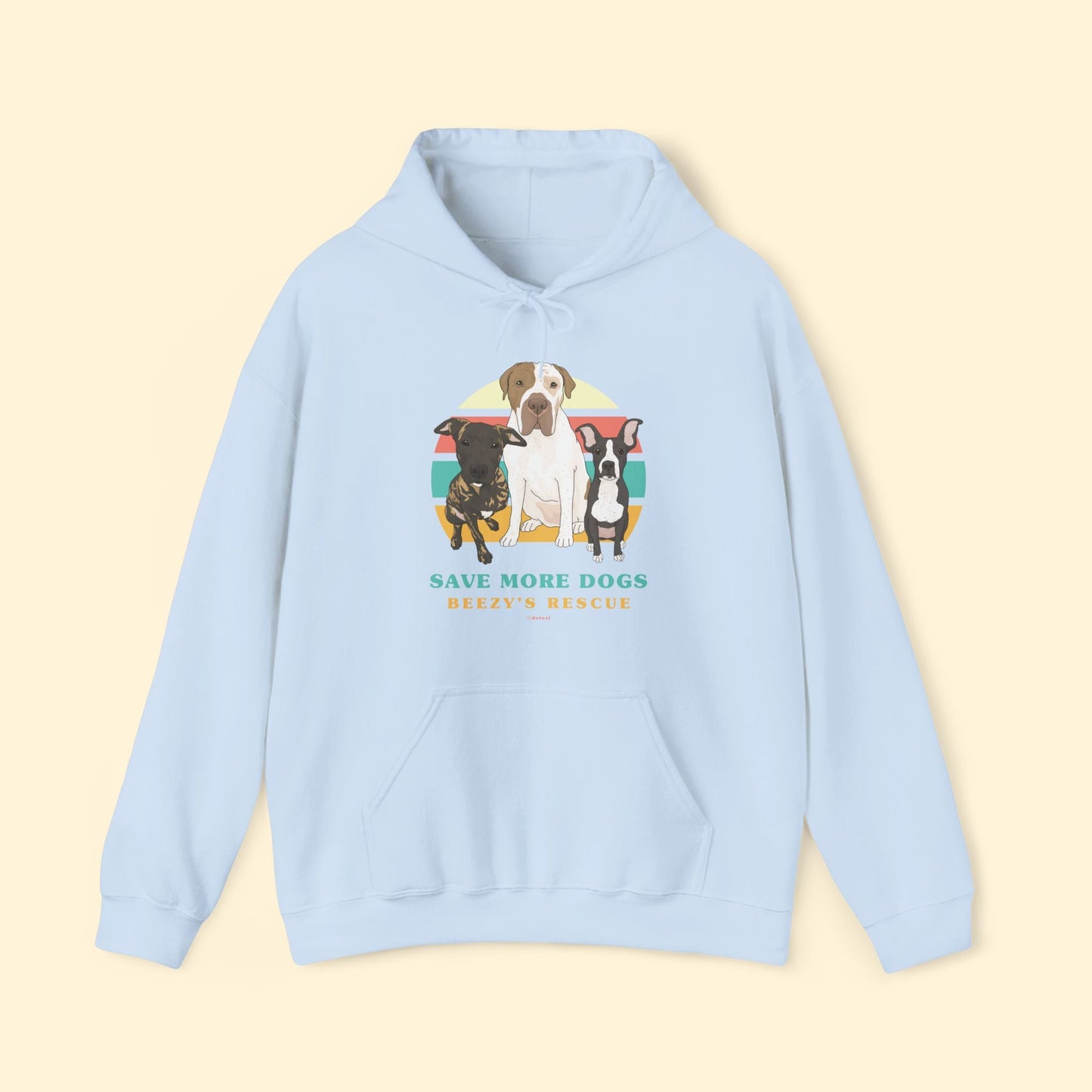 Beezy's Rescue | FUNDRAISER | Hooded Sweatshirt - Detezi Designs - 88266813982033404156