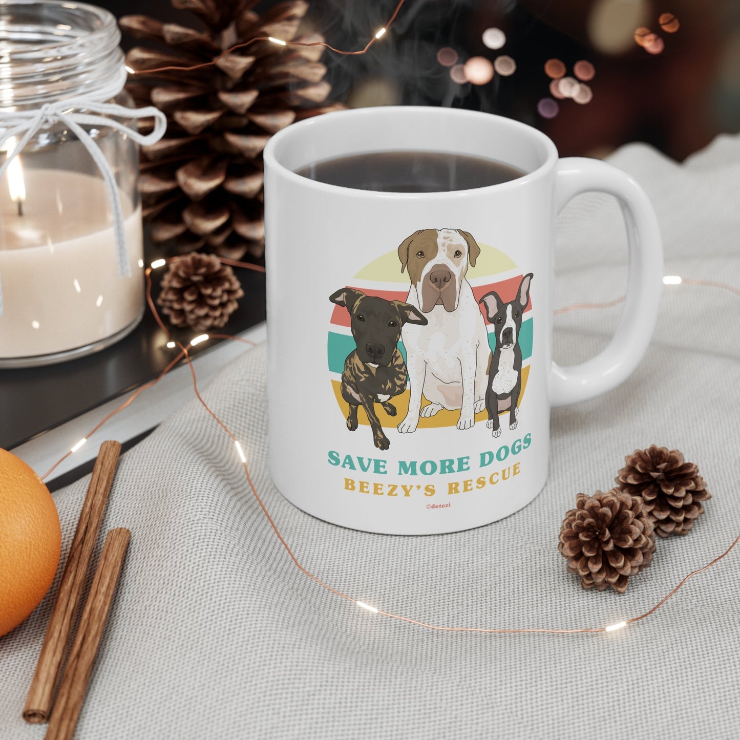 Beezy's Rescue | FUNDRAISER | Mug - Detezi Designs - 17515972123317862489