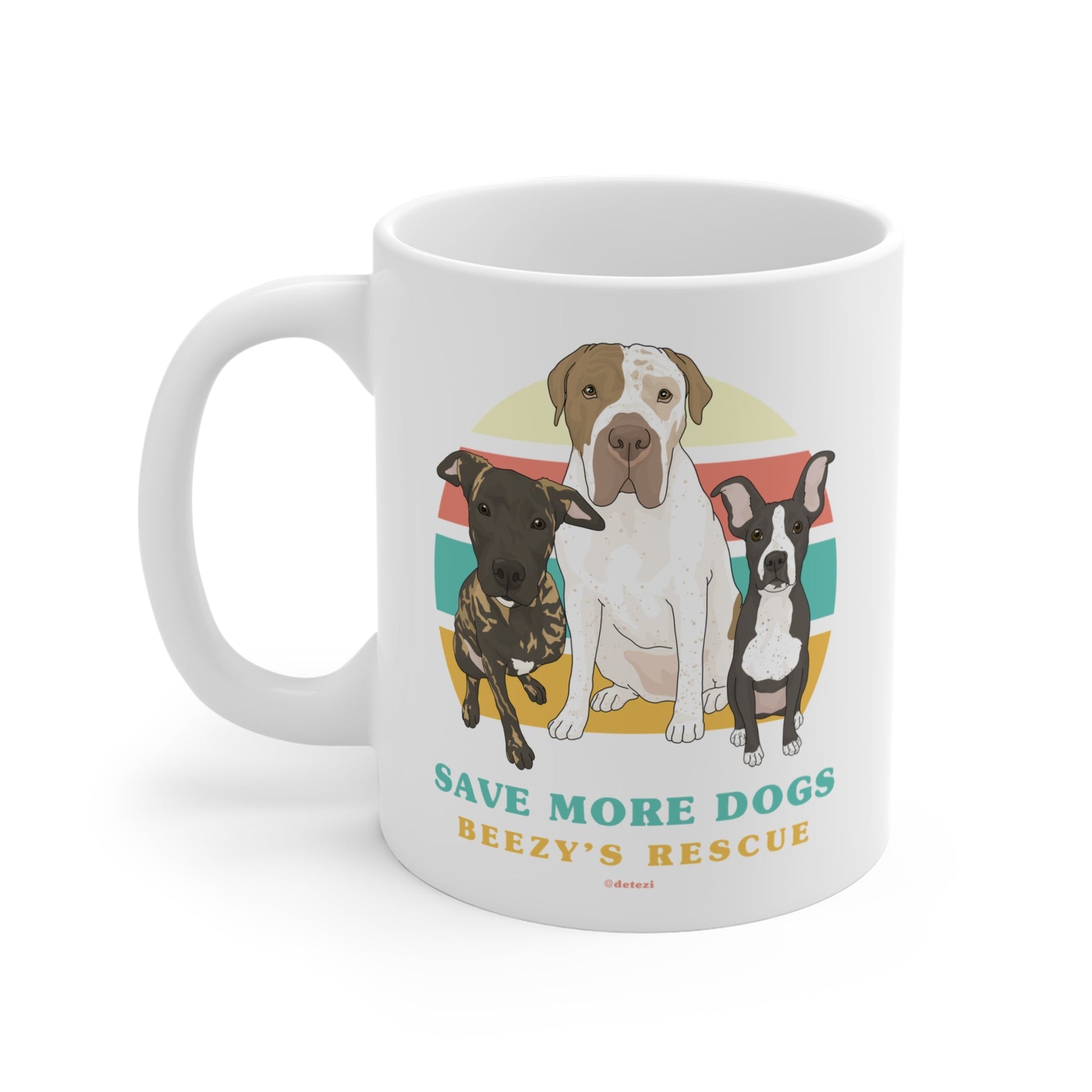 Beezy's Rescue | FUNDRAISER | Mug - Detezi Designs - 17515972123317862489