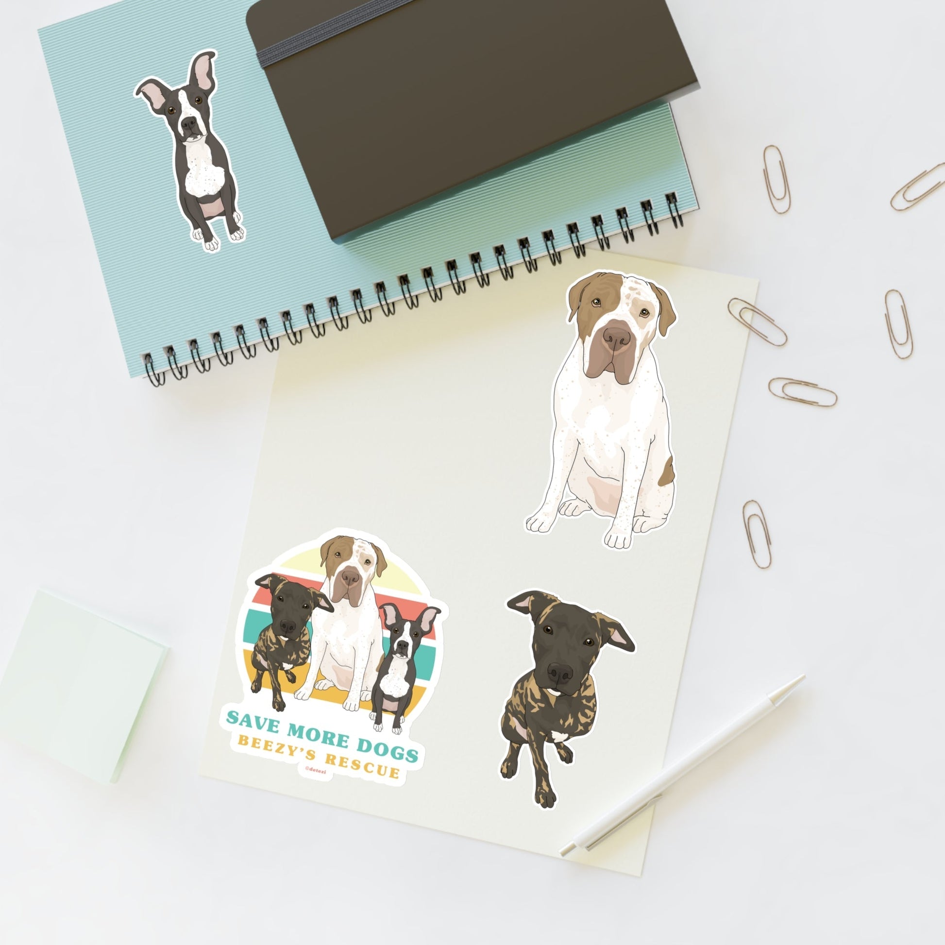 Beezy's Rescue | FUNDRAISER | Sticker Sheet - Detezi Designs - 11841169118993243389